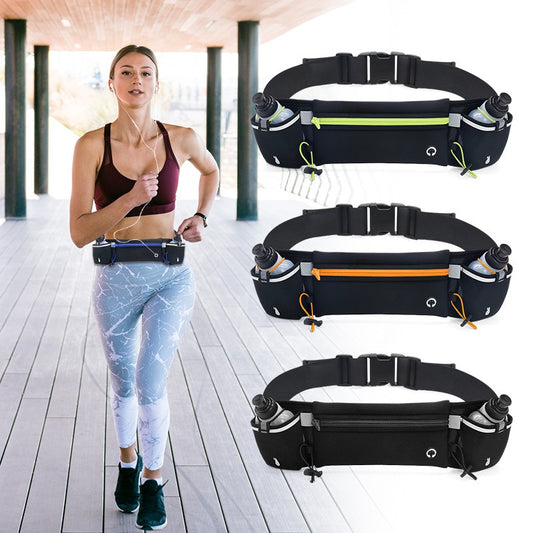 Sports Waist Pack With Water Bottle & Phone Holder