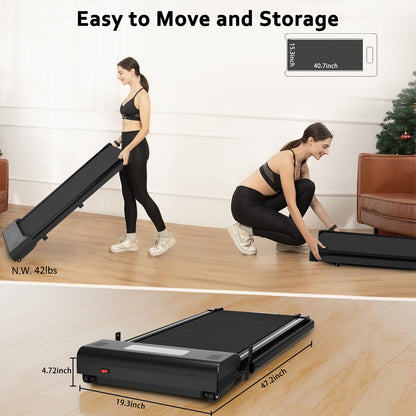 Walking Pad Treadmill With Handrail