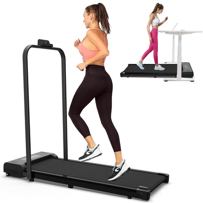 Walking Pad Treadmill With Handrail